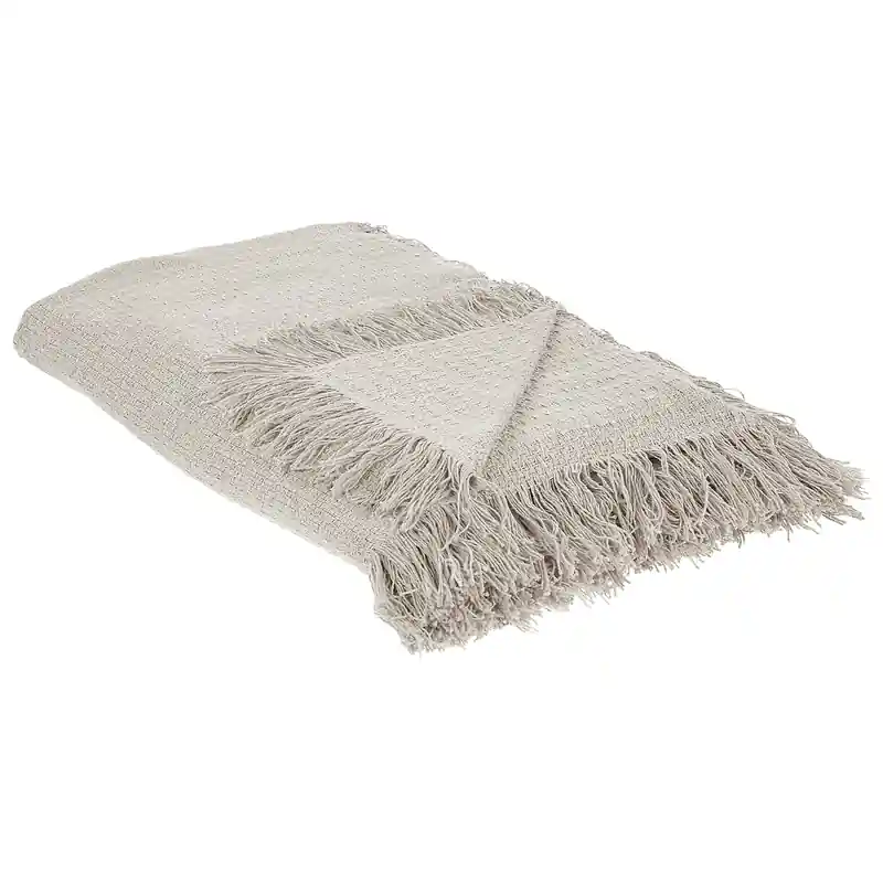 YERBENT - Bedsprei - Lichtgrijs - 200 x 220 cm - Katoen Modern