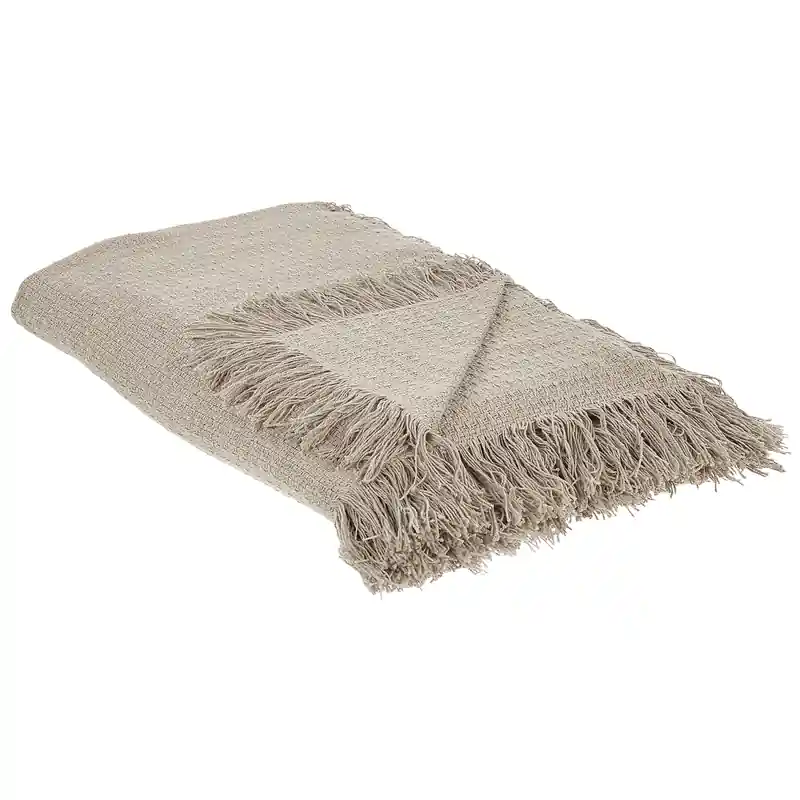 YERBENT - Bedsprei - Taupe - 150 x 200 cm - Katoen Populair