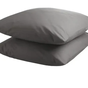 Budget DoubleDry Kussensloop 2 stuks - 100% natuurlijk katoen - 2x 60x70 - grijs