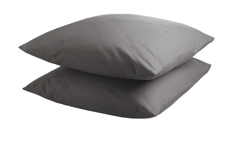 Budget DoubleDry Kussensloop 2 stuks - 100% natuurlijk katoen - 2x 60x70 - grijs