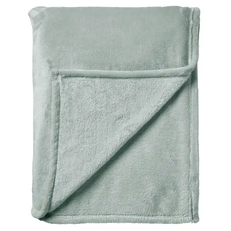 Direct Verzonden Dutch Decor CHARLIE - plaid 200x220 cm - extra grote fleece deken - effen kleur - Jadeite - groen - Dutch Decor