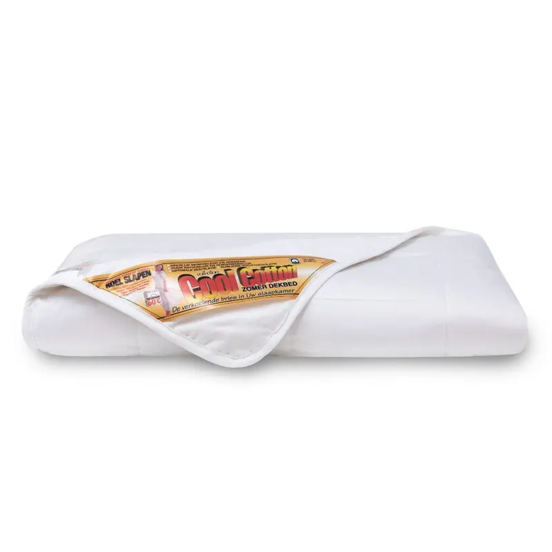 Lage Prijs Cool Cotton Zomer Dekbed Original - 100% Puur Katoen - Dun katoen Zomerdekbed - Absorberend, Fris en luchtig - 240x220 cm (Extra lang)