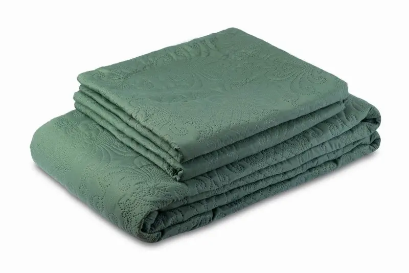 Zydante Home® Bedsprei Incl. 2 Hoezen -Dark Green Royal - 220x240 cm + 2 * 60x70 cm Plaats Bestelling