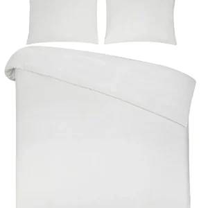 DoubleDry Dekbedovertrek 100% Natuurlijk Katoen - Tweepersoons 200x200/220 cm + 2 Kussenslopen - Ademend & Zacht - Roomwit Tijdelijk Beschikbaar