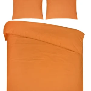 DoubleDry Dekbedovertrek 100% Natuurlijk Katoen - Lits Jumeaux 240x200/220 cm + 2 Kussenslopen - Ademend & Zacht - Honey Budget