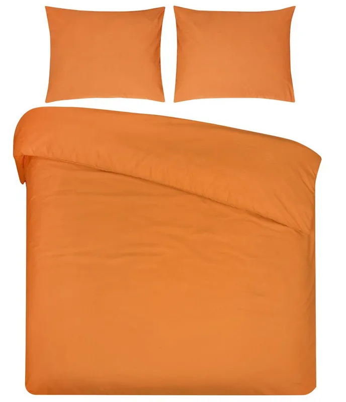 DoubleDry Dekbedovertrek 100% Natuurlijk Katoen - Lits Jumeaux 240x200/220 cm + 2 Kussenslopen - Ademend & Zacht - Honey Budget
