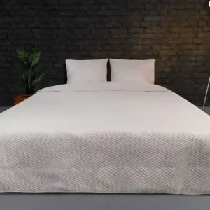 Beperkt Aanbod Zydante Home® Bedsprei Incl. 2 Hoezen -Beige Layers - 220x240 cm + 2 * 60x70 cm