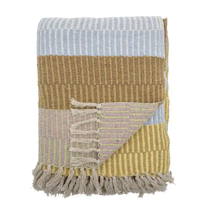 Nieuwe Collectie Bloomingville - Plaid Isnel geel