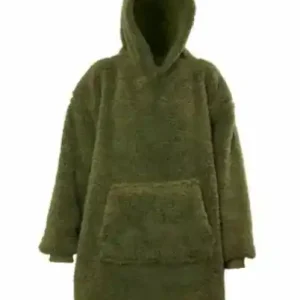 Gecertificeerd Hoodie Teddy winter green 70x50x87 cm