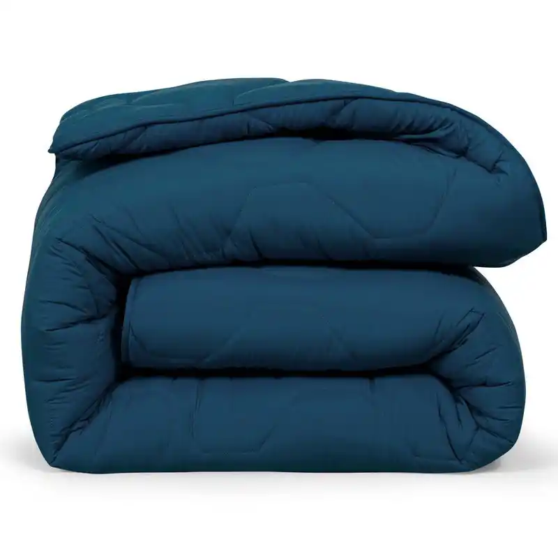 Aanbieding DoubleDry 2 in 1 Dekbed 200x200 - Tweepersoons wasbaar dekbed zonder overtrek - blauw