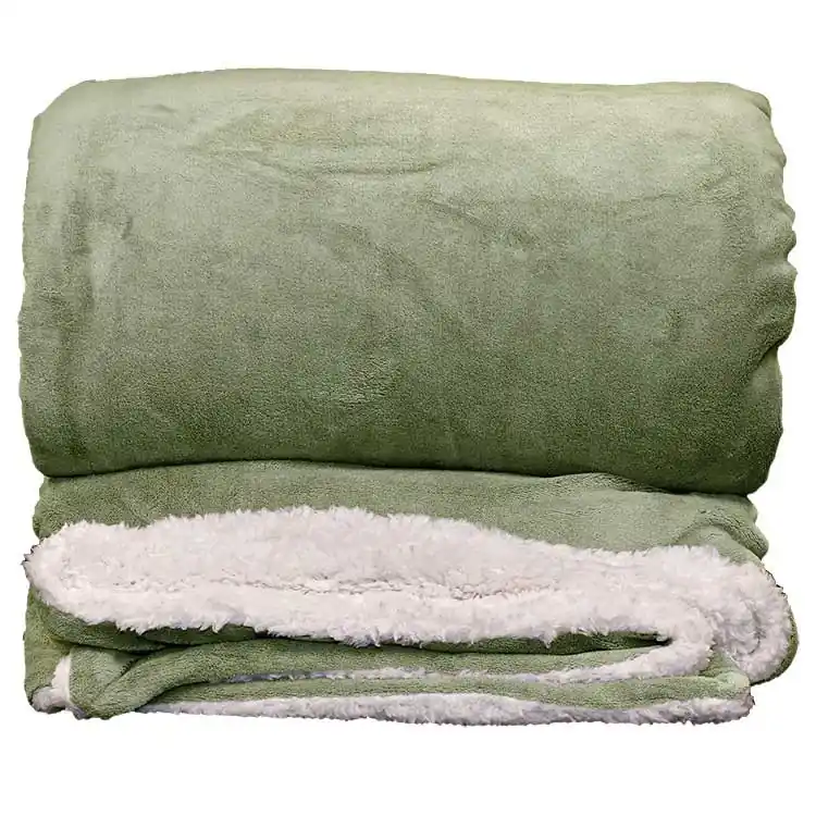 Unique Living - Plaid Lars Tea Green -220x240cm Nu Kopen