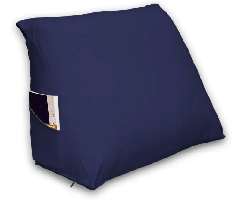 Ten Cate Leeskussen inclusief Kussensloop - Leeskussen voor in Bed - Ontspanningskussen - Marineblauw Lage Prijs