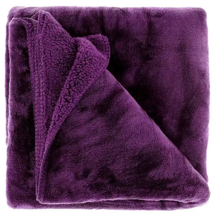 Unique Living - Plaid Torvah - 150x200cm - Dark Purple Limited Edition