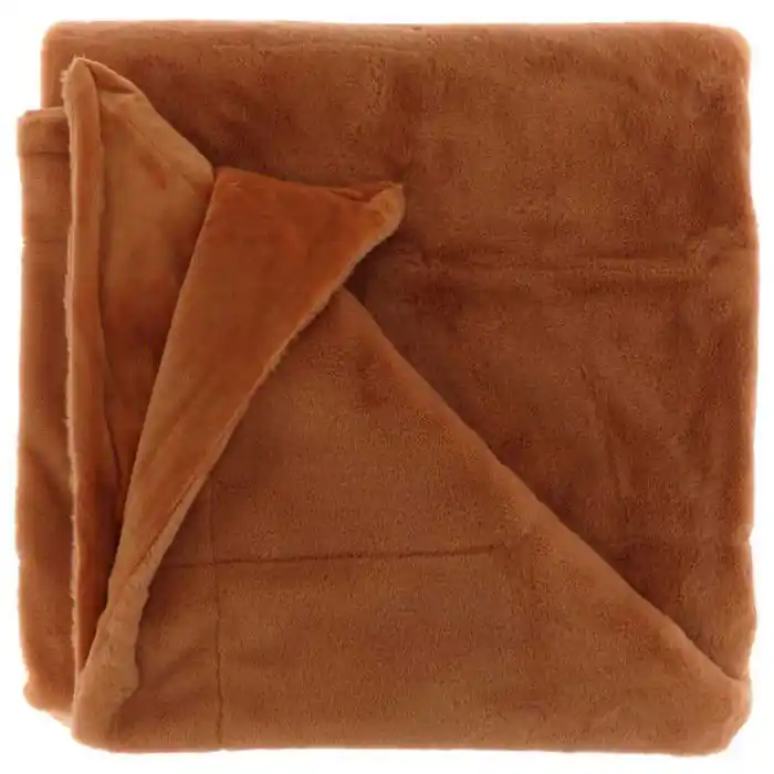 Unique Living | Plaid Klaas 150x200cm leather brown Bestseller