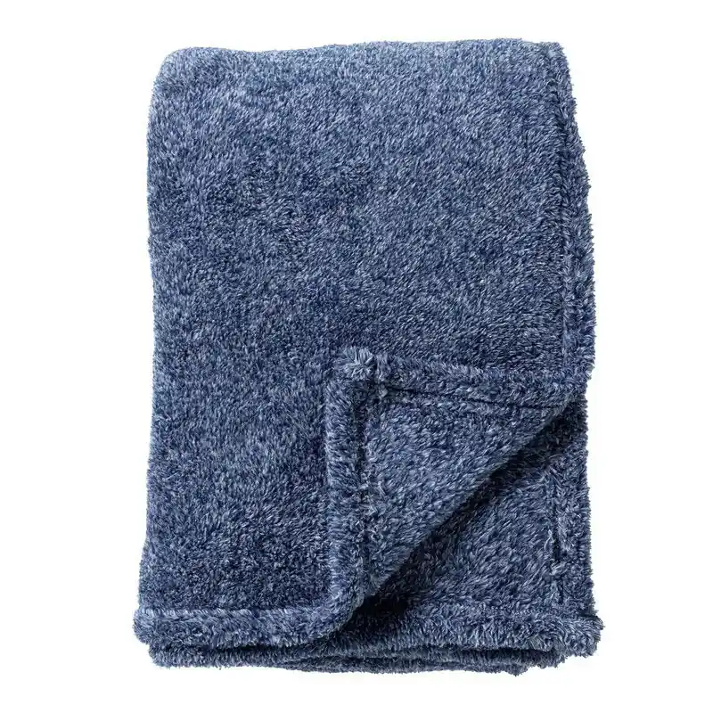 Direct Beschikbaar Dutch Decor OSCAR - plaid 140x180 cm - fleece deken - gemêleerd - Insignia Blue - blauw - Dutch Decor