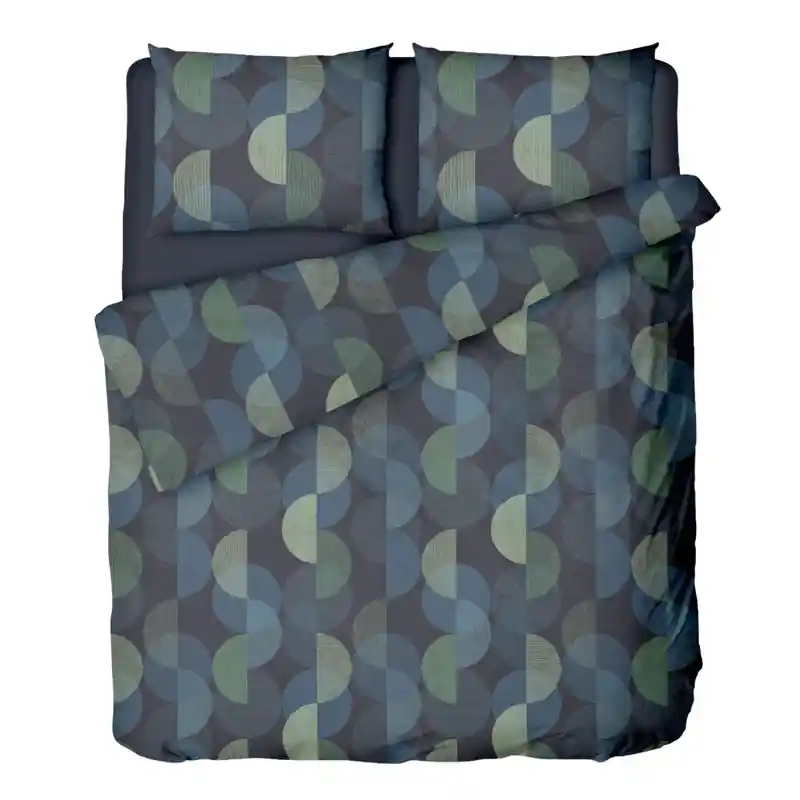Koop Online Ten Cate Katoenen Dekbedovertrek - 240x200/220 cm - Odile - Donker Blauw