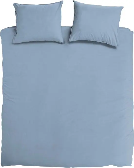 DoubleDry Dekbedovertrek 100% Percal Katoen - Tweepersoons 200x200/220 cm + 2 Kussenslopen - Zacht, Ademend en Huidvriendelijk - Blauw Nu Kopen
