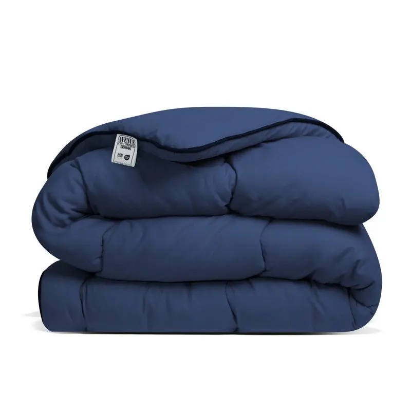 Actieprijs Avenue - Luxe en makkelijk dekbed zonder overtrek – Hoesloos Lits-jumeaux dekbed 240x220 cm – Anti-allergisch & hygiënisch – Wasbaar op 60°C – Wolkenzacht en soepel – Blauw – All Year comfort zomerdekbed & winterdekbed