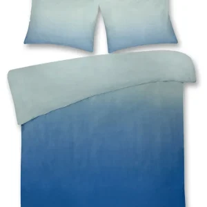 Korting DoubleDry Dekbedovertrek My Design 100% Katoen - Tweepersoons 200x200 cm + 2 Kussenslopen - blauw