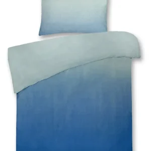 DoubleDry Dekbedovertrek My Design 100% katoen - Eenpersoons 140x200 cm + 1 Kussensloop - 140x200 - blauw Gratis Verzending
